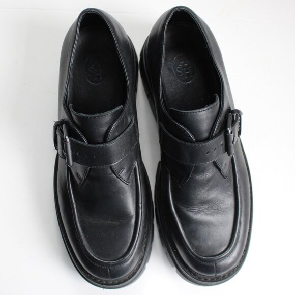 ASH Women's Black Lord Chunky Leather Loafers Size 39 EU / 9 US - Picture 4 of 7